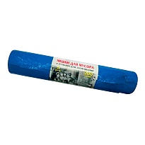 Мешки для мусора 200 л, с завязками, синие, в рулоне 5 шт., ПВД, 45 мкм, 1100х850 мм, Концепция Быта Vitalux, 604934 в Иркутске