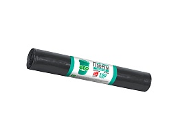 Мешки для мусора 160 л, черные, в рулоне 10 шт., ПВД, 25 мкм, 1100х800 мм, GRIFON, 101-031 в Иркутске