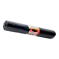 Мешки для мусора 240 л, черные, в рулоне 5 шт., ПВД 80 мкм, 1300х900 мм, МЕШКОFF, 4217 в Иркутске