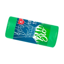 Мешки для мусора 120 л, биоразлагаемые, зеленые, рулон 10 шт., ПНД, 16 мкм, 1100х700 мм, БИО, МБ2158 (МНБ 120-10ж) в Иркутске