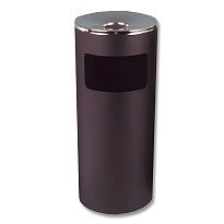 Урна металлическая с пепельницей, Титан, 29 л, черная, оцинкованная сталь в Иркутске