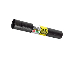 Мешки для мусора 160 л, черные, в рулоне 25 шт., ПВД, 40 мкм, 1100х800 мм, GRIFON, 101-030 в Иркутске