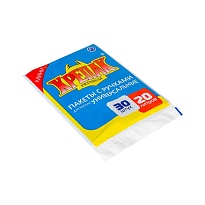 Мешки для мусора 20 л, с ручками, черные, в пачке 20 шт., ПНД, 10 мкм, 550х440 мм, Крепак, 4607075710023 в Иркутске